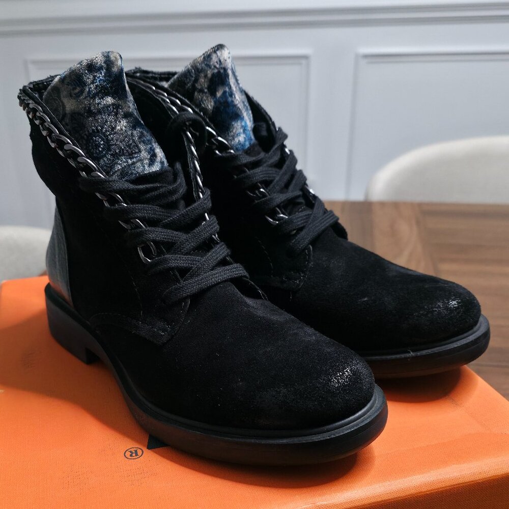 Miz Mooz - Chelsea Suede Combat Boot - Lightly Worn w/Box